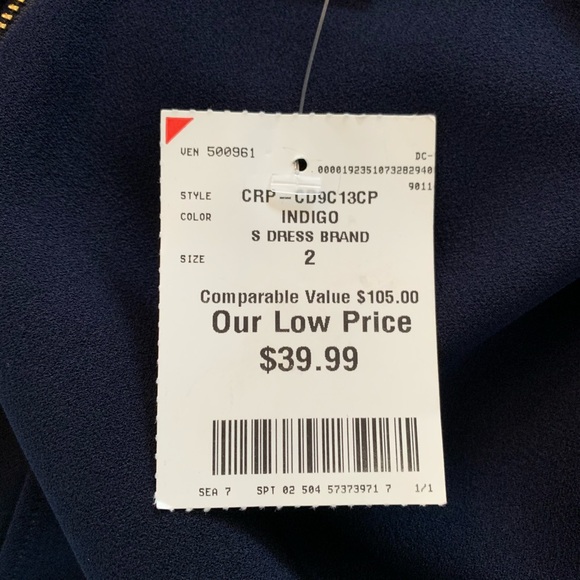 NWT Calvin Klein Split Bell Sleeve Dress - Picture 10 of 10